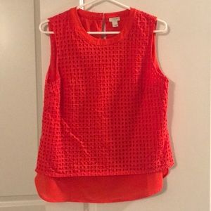 SALE TODAY! Gorgeous Dark Orange-Red J. Crew Top!